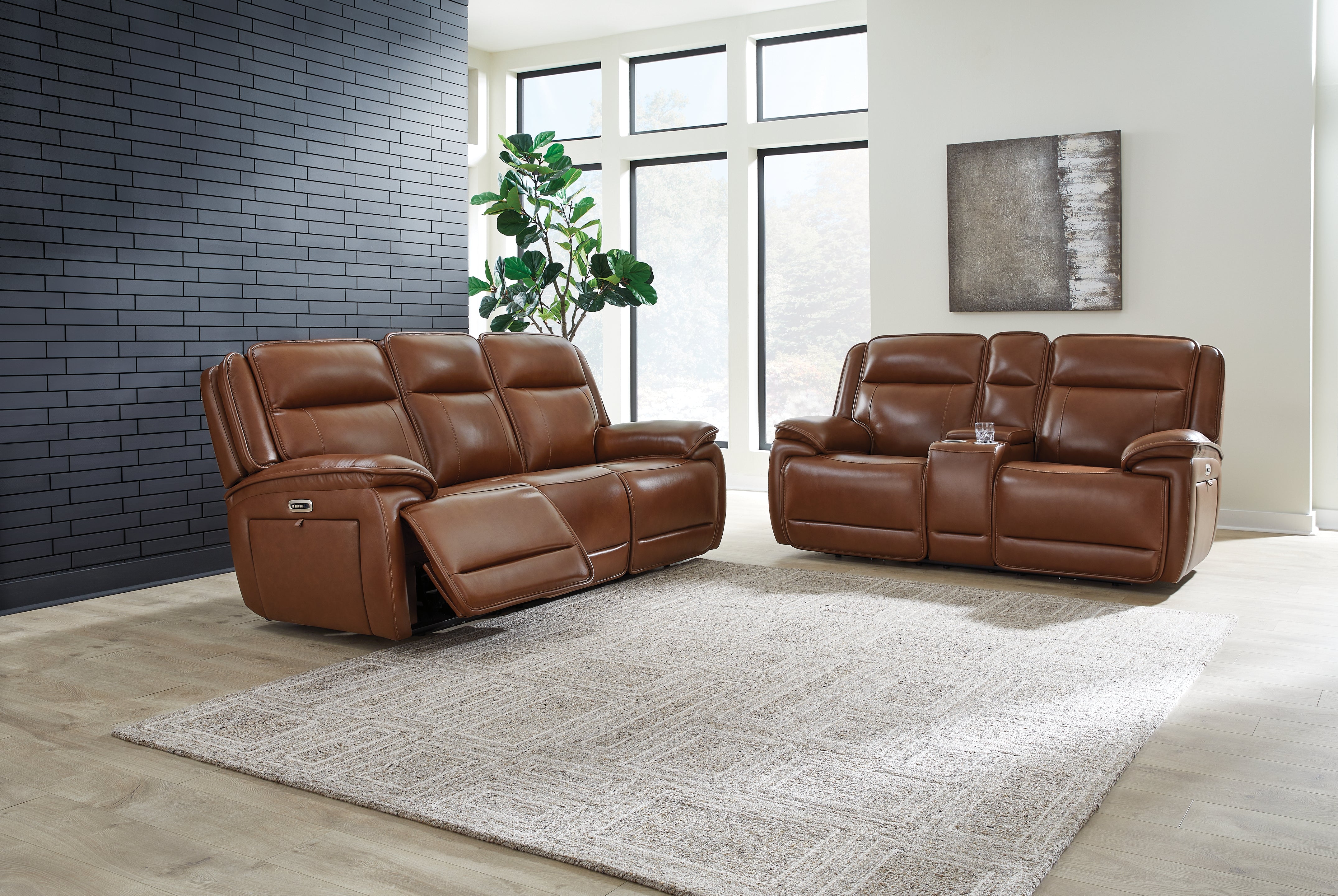 Best Deals Furniture - Ashley Furniture - Healy Pier Power Reclining Sofa and Loveseat - Power Reclining Sofa and Loveseat - U11204U1