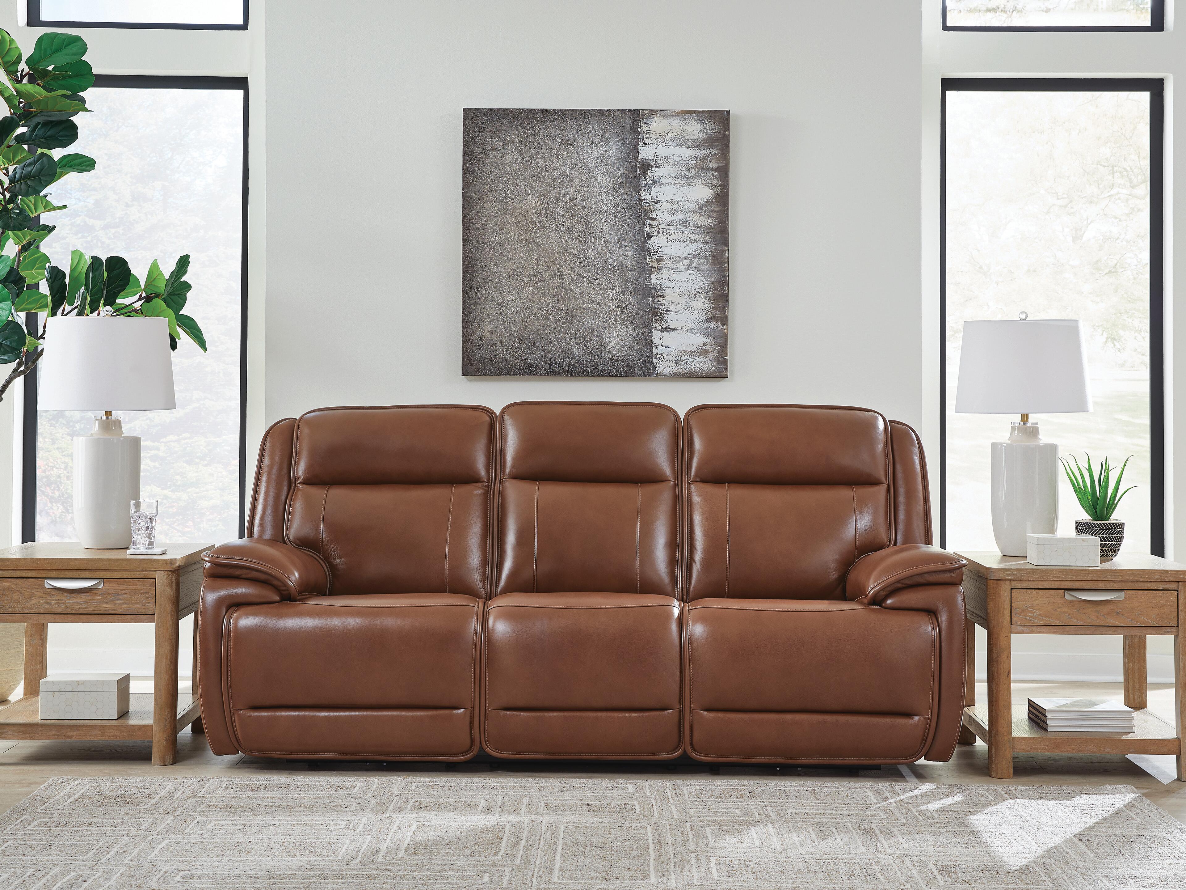Best Deals Furniture - Ashley Furniture - Healy Pier Power Reclining Sofa - PWR REC Sofa with ADJ Headrest - U1120415
