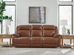 Best Deals Furniture - Ashley Furniture - Healy Pier Power Reclining Sofa - PWR REC Sofa with ADJ Headrest - U1120415
