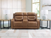 Best Deals Furniture - Ashley Furniture - Knightington Power Reclining Loveseat with Audio Seating - PWR REC Love w/Audio Seating - PCU1160018A
