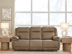 Best Deals Furniture - Ashley Furniture - Glencroft Power Reclining Sofa - PWR REC Sofa with ADJ Headrest - PCU1240015