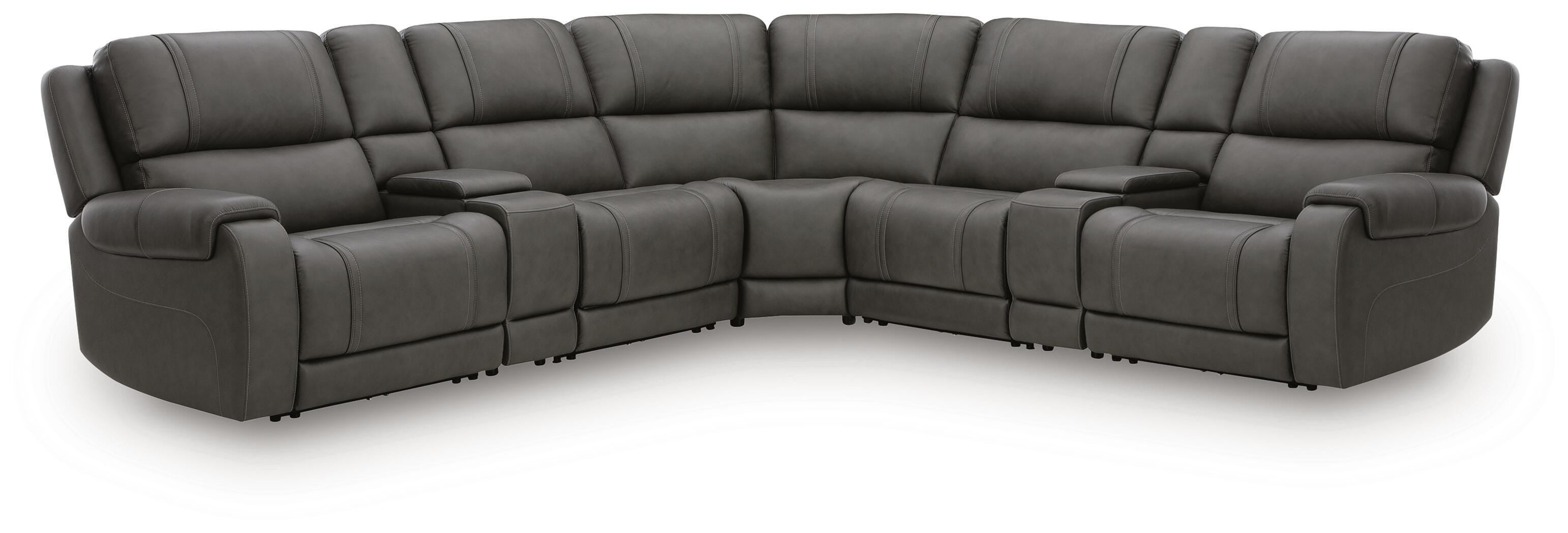 Best Deals Furniture - Ashley Furniture - 5Z - Pittson 7-Piece Power Reclining Sectional - 7-Piece Power Reclining Sectional - PCU12600S7