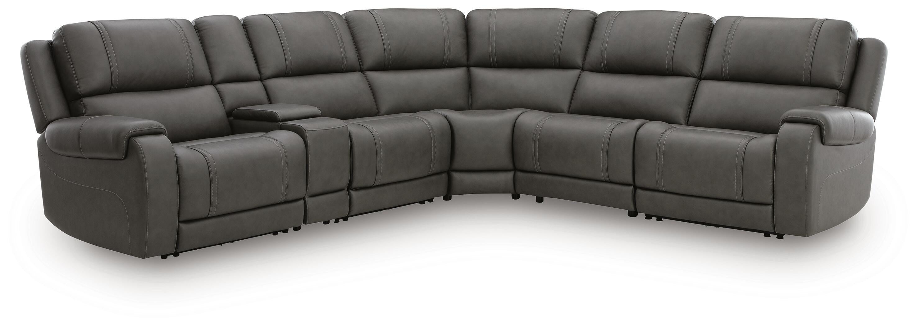 Best Deals Furniture - Ashley Furniture - 5Z - Pittson 6-Piece Power Reclining Sectional - 6-Piece Power Reclining Sectional - PCU12600S12