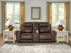 Best Deals Furniture - Ashley Furniture - Gravier Power Reclining Loveseat with Console - PWR REC Loveseat/CON/ADJ HDRST - U1330118