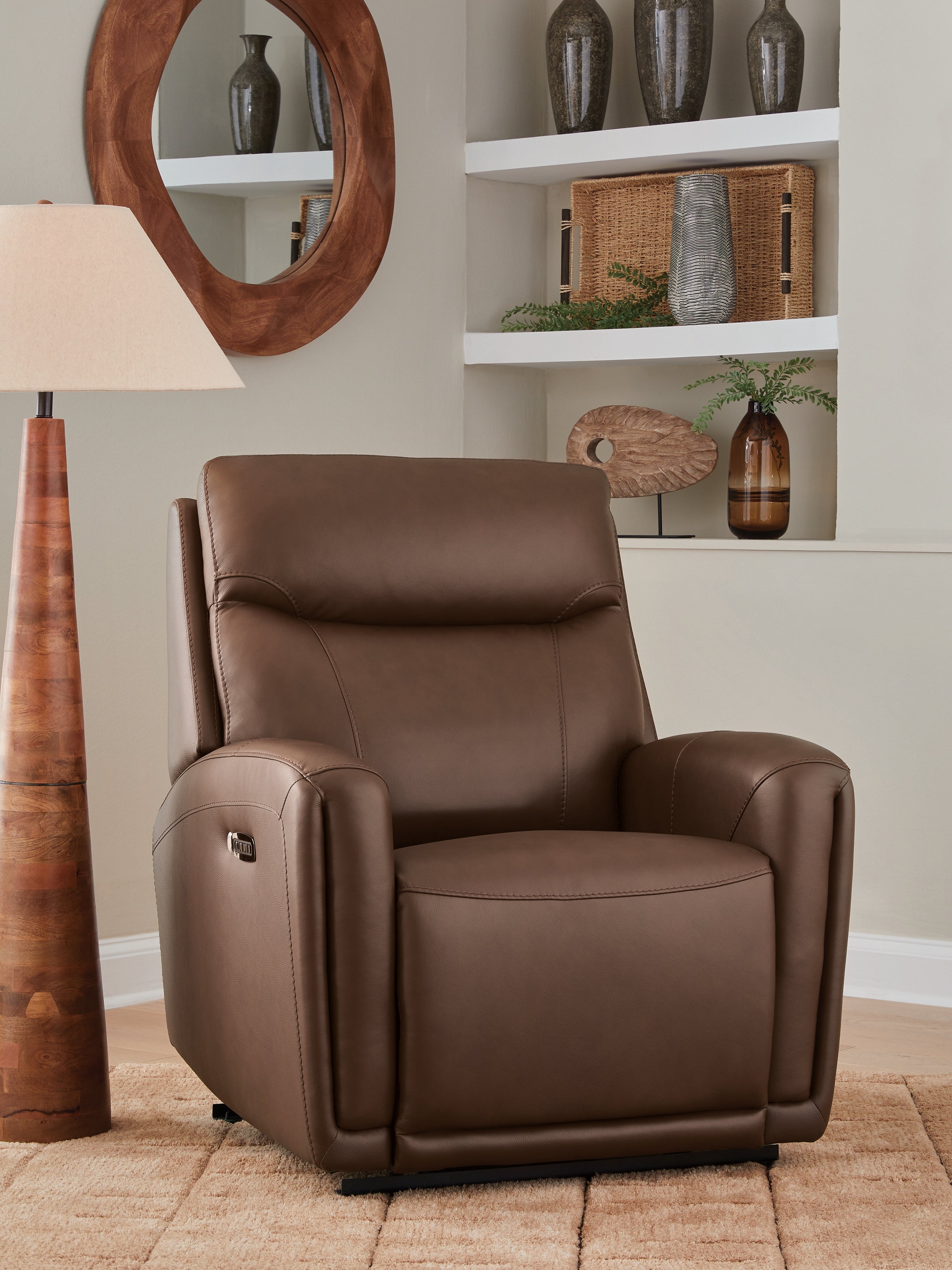 Best Deals Furniture - Ashley Furniture - Pincara Power AutoGlide Recliner - PWR AutoGlide REC/ADJ Headrest - PCU1380242