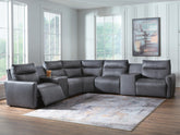 Best Deals Furniture - Ashley Furniture - ModZ 7-Piece Power Reclining Sectional with Audio Consoles - 7-Piece Power Reclining Sectional with Audio Consoles - U14001S8