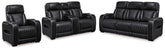 Best Deals Furniture - Ashley Furniture - Boyington Power Reclining Sofa, Loveseat and Recliner - Power Reclining Sofa, Loveseat and Recliner / Black - U27106U2