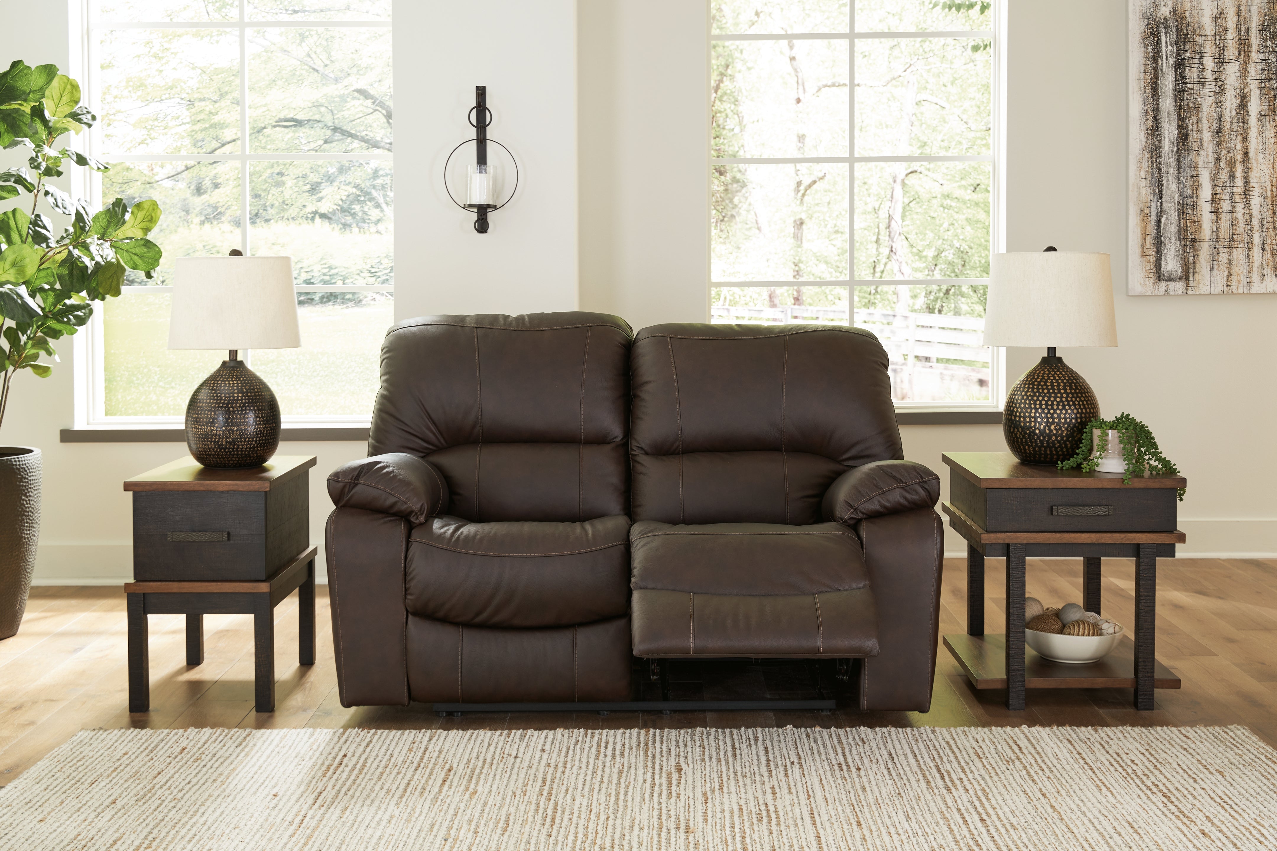 Best Deals Furniture - Ashley Furniture - Leesworth Power Reclining Loveseat - Reclining Power Loveseat - U4380874