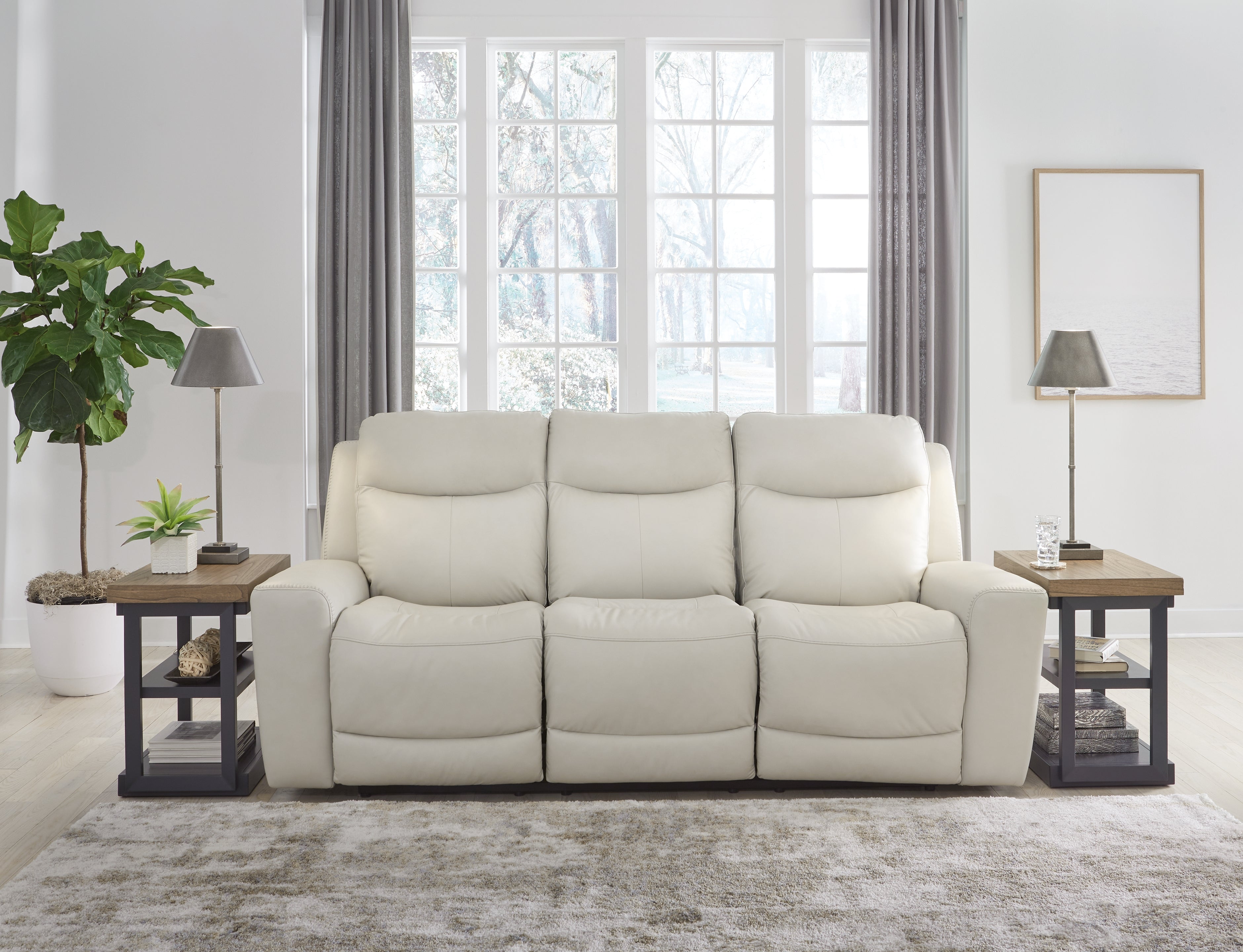 Best Deals Furniture - Ashley Furniture - Mindanao Power Reclining Sofa - PWR REC Sofa with ADJ Headrest - U5950515