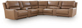 Best Deals Furniture - Ashley Furniture - DeepWakes 7-Piece Reclining Sectional with Storage Consoles - 7-Piece Reclining Sectional with Storage Consoles - PCU62606S34