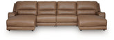 Best Deals Furniture - Ashley Furniture - DeepWakes 4-Piece Power Reclining Sectional with Chaise - 4-Piece Power Reclining Sectional with Chaise - PCU62606S11