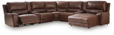 Best Deals Furniture - Ashley Furniture - DeepWakes 7-Piece Reclining Sectional with Chaise and Storage Consoles - 7-Piece Reclining Sectional with Chaise and Storage Consoles - PCU62607S30