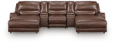 Best Deals Furniture - Ashley Furniture - DeepWakes 5-Piece Reclining Sectional with Double Chaise and Storage Consoles - 5-Piece Reclining Sectional with Double Chaise and Storage Consoles - PCU62607S41
