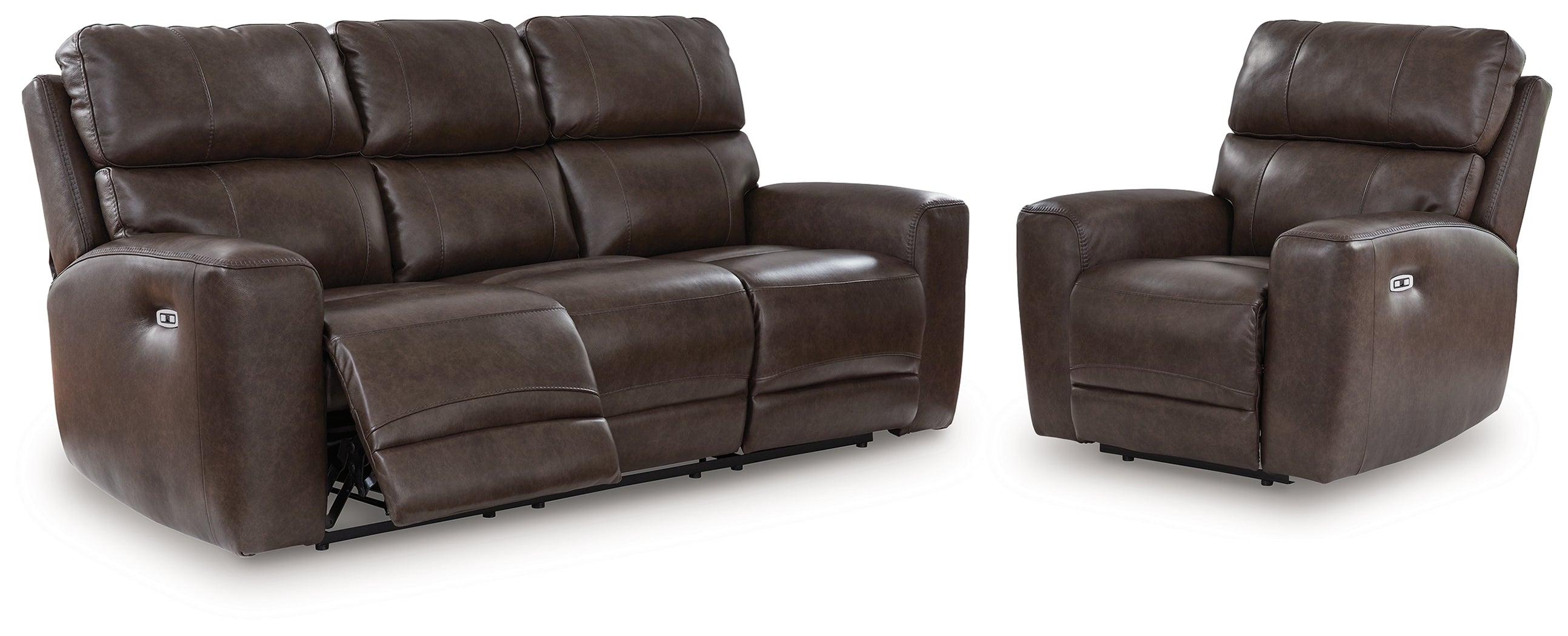 Best Deals Furniture - Ashley Furniture - Crossplex Power Reclining Sofa and Power Recliner - Power Reclining Sofa and Power Recliner - PCU64506U1