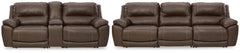 Best Deals Furniture - Ashley Furniture - Dunleith 3-Piece Reclining Sofa and 3-Piece Loveseat with Console - 3-Piece Reclining Sofa and 3-Piece Loveseat with Console - U71604U1