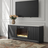 Best Deals Furniture - Ashley Furniture - Cadmori 63" TV Stand with Electric Fireplace - 63" TV Stand with Electric Fireplace - W2616W1