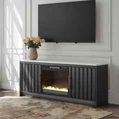 Best Deals Furniture - Ashley Furniture - Cadmori 63" TV Stand with Electric Fireplace - 63" TV Stand with Electric Fireplace - W2616W1