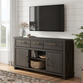 Best Deals Furniture - Ashley Furniture - Brazen Valley 71" TV Stand - 71" - W2648-268