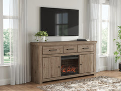 Best Deals Furniture - Ashley Furniture - Garistyn 73" TV Stand with Electric Fireplace - 73" TV Stand with Electric Fireplace - W2844W3