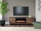 Best Deals Furniture - Ashley Furniture - Zadilyn 72" TV Stand with Electric Fireplace - 72" TV Stand with Electric Fireplace - W3367W1