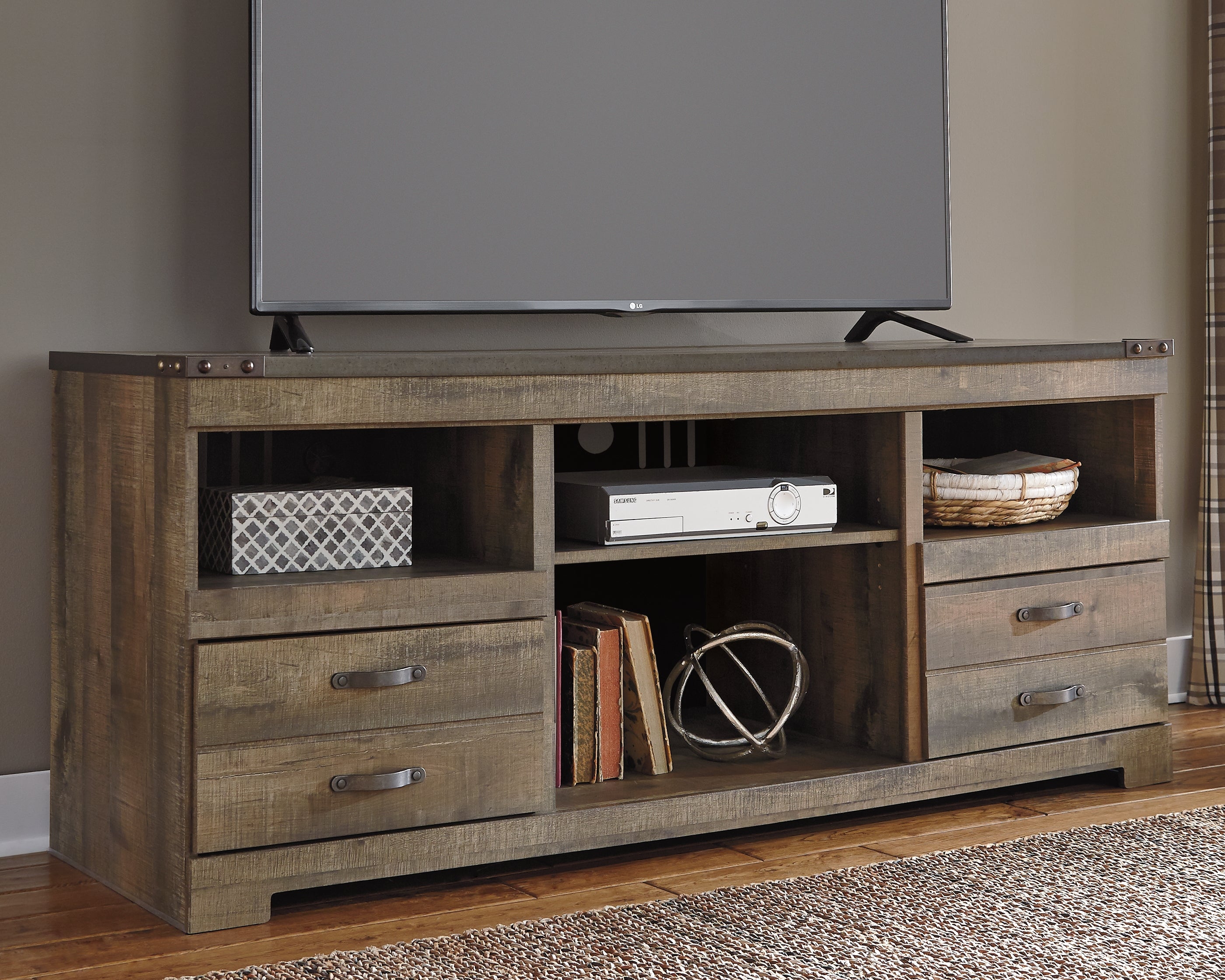 Best Deals Furniture - Ashley Furniture - Trinell 63" TV Stand - 63" - W446-68