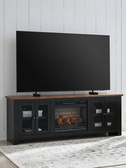 Best Deals Furniture - Ashley Furniture - Wildenauer 76" TV Stand with Electric Fireplace - 76" TV Stand with Electric Fireplace - W664W1