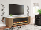 Best Deals Furniture - Ashley Furniture - Camdill 80" TV Stand with Electric Fireplace - 80" TV Stand with Electric Fireplace - W808W1