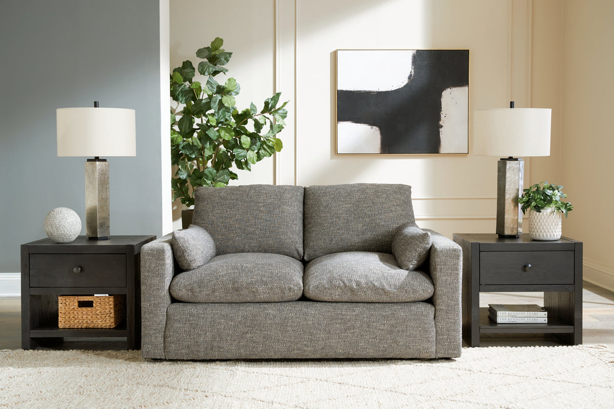 Best Deals Furniture - Ashley Furniture - Dramatic Loveseat - Loveseat / Granite - 1170235