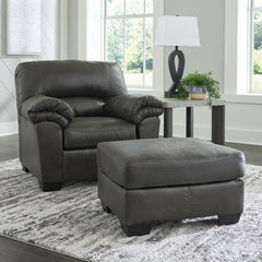 Best Deals Furniture - Ashley Furniture - Bladen Chair and Ottoman - Chair and Ottoman / Slate - 12021U3