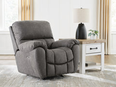 Best Deals Furniture - Ashley Furniture - Bakerstein Power Recliner - PWR Rocker REC/ADJ Headrest - PC1250398