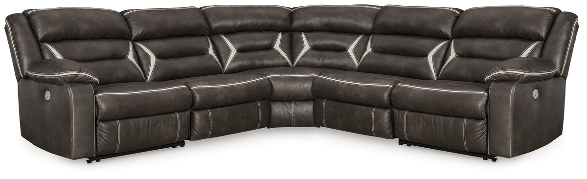 Best Deals Furniture - Ashley Furniture - Kincord 5-Piece Power Reclining Sectional - 5-Piece Power Reclining Sectional / Midnight - 13104S6