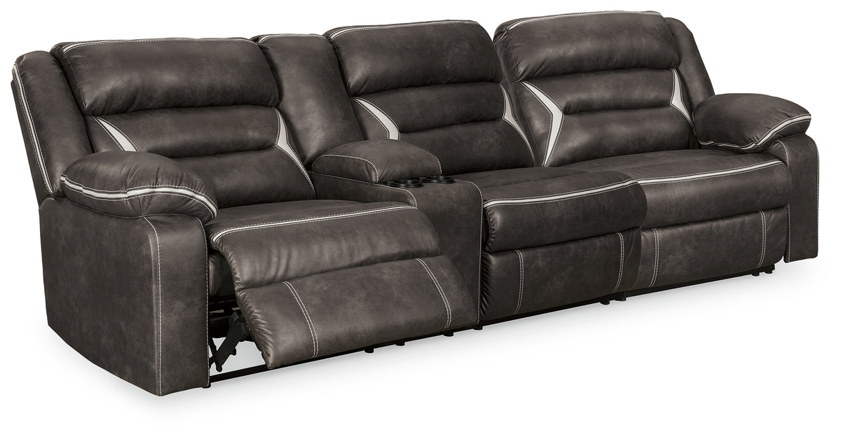Best Deals Furniture - Ashley Furniture - Kincord 2-Piece Power Reclining Sectional Sofa - 2-Piece Power Reclining Sectional Sofa / Midnight - 13104S2