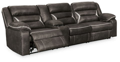 Best Deals Furniture - Ashley Furniture - Kincord 2-Piece Power Reclining Sectional Sofa - 2-Piece Power Reclining Sectional Sofa / Midnight - 13104S2