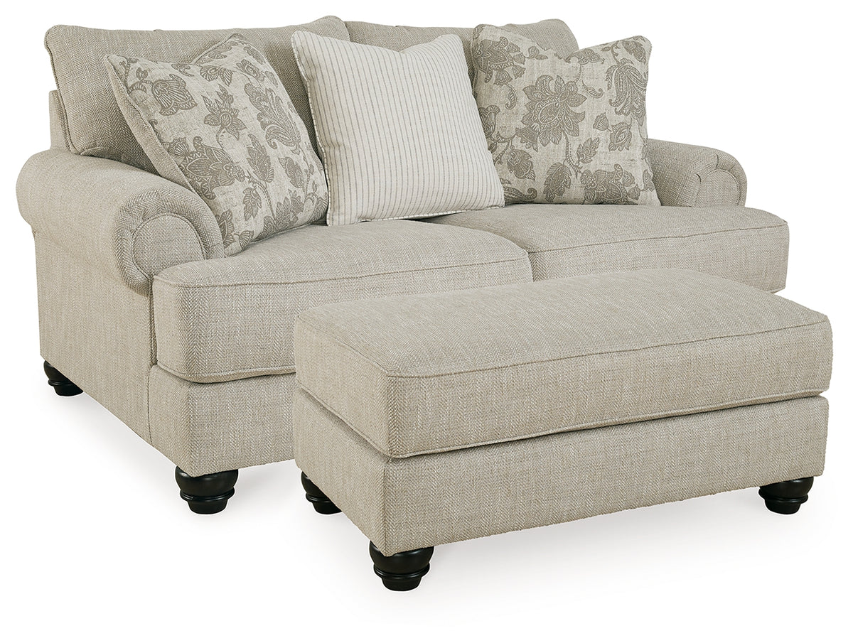 Best Deals Furniture - Ashley Furniture - Asanti Loveseat and Ottoman - Loveseat and Ottoman - 13201U5