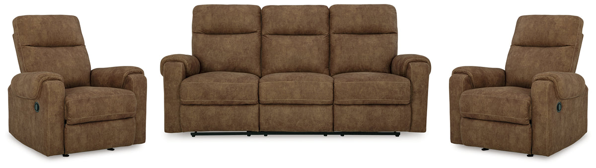Best Deals Furniture - Ashley Furniture - Edenwold Reclining Sofa and 2 Recliners - Reclining Sofa and 2 Recliners - 13805U4