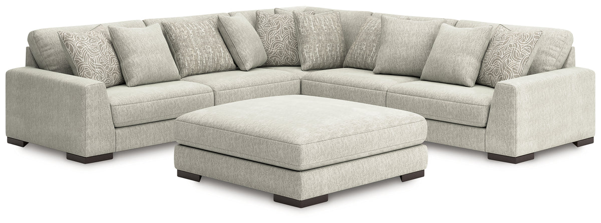 Best Deals Furniture - Ashley Furniture - Regent Park 5-Piece Sectional with Ottoman - 5-Piece Sectional with Ottoman - 14404U2