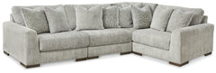 Best Deals Furniture - Ashley Furniture - Regent Park 4-Piece Sectional - RAF 4-Piece Sectional / Pewter - 14404S2