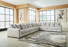 Best Deals Furniture - Ashley Furniture - Regent Park 6-Piece Sectional - RAF 6-Piece Sectional / Pewter - 14404S7