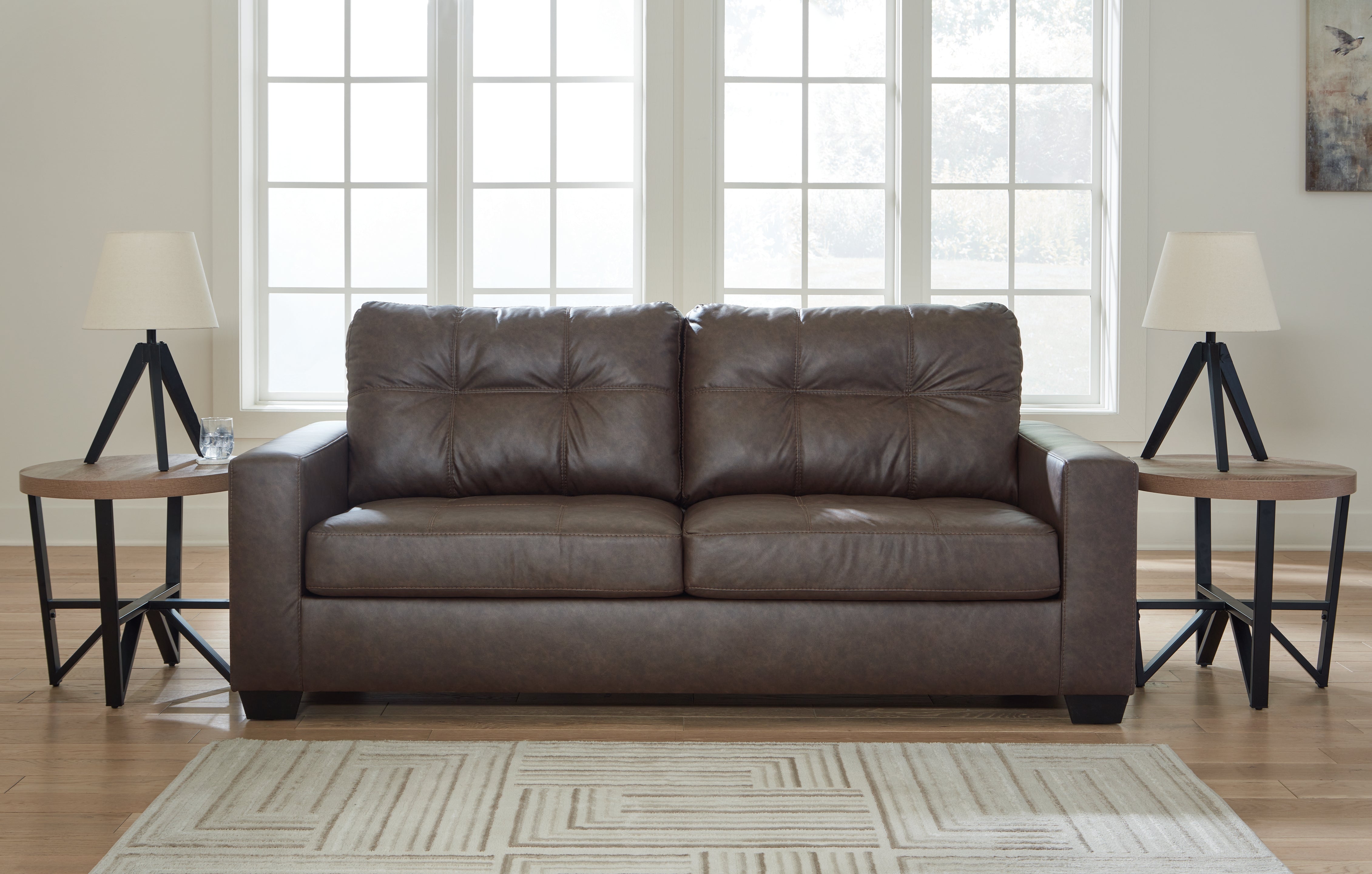 Best Deals Furniture - Ashley Furniture - Barlin Mills Sofa - Sofa / Umber - 1700338