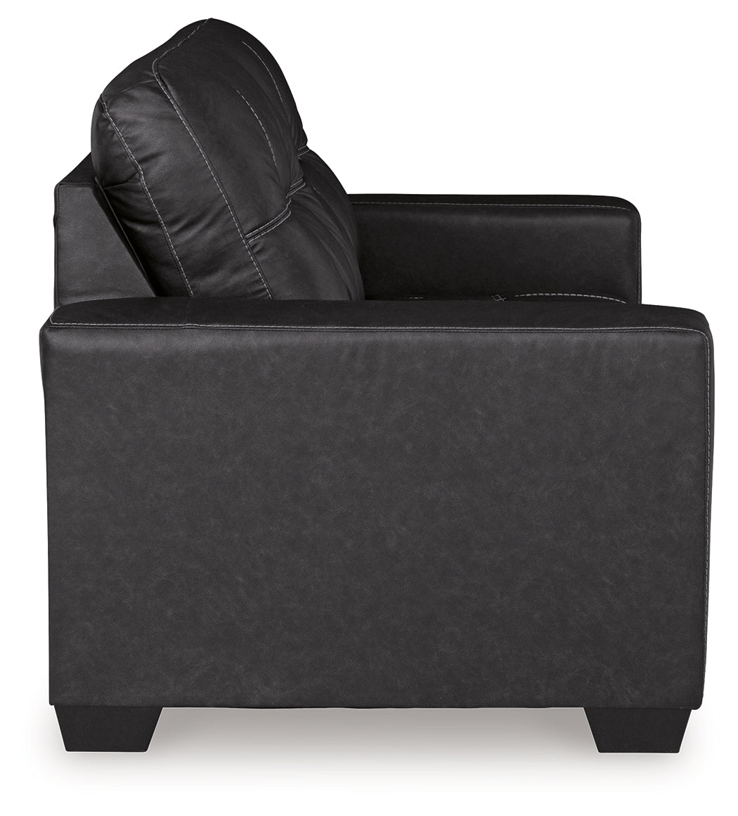 Barlin Mills Loveseat and Oversized Ottoman