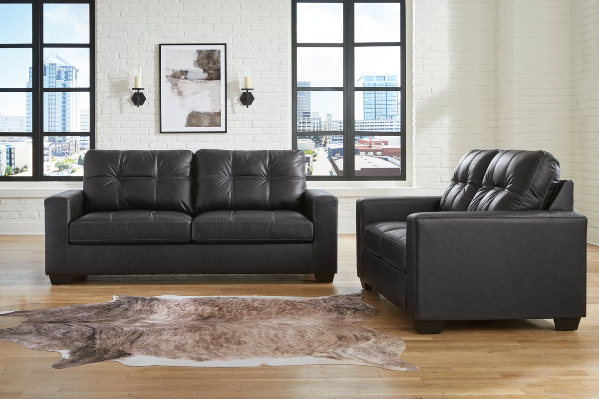 Best Deals Furniture - Ashley Furniture - Barlin Mills Sofa and Loveseat - Sofa and Loveseat / Carbon - 17004U1