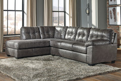 Best Deals Furniture - Ashley Furniture - Fallston 2-Piece Sectional with Chaise - RAF 2-Piece Sectional with Chaise / Slate - 17221S1