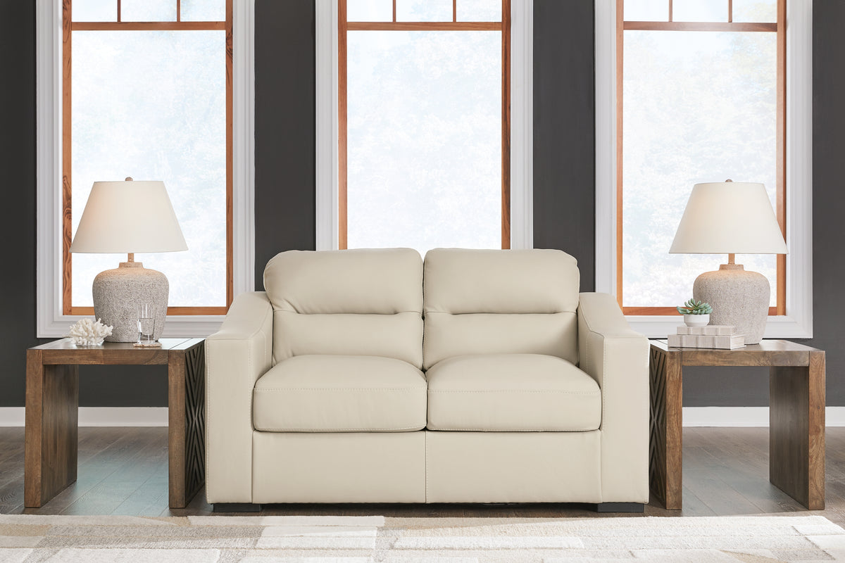 Best Deals Furniture - Ashley Furniture - Treasure Trove Loveseat - Loveseat / Almond - 1930435