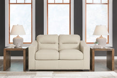 Best Deals Furniture - Ashley Furniture - Treasure Trove Loveseat - Loveseat / Almond - 1930435