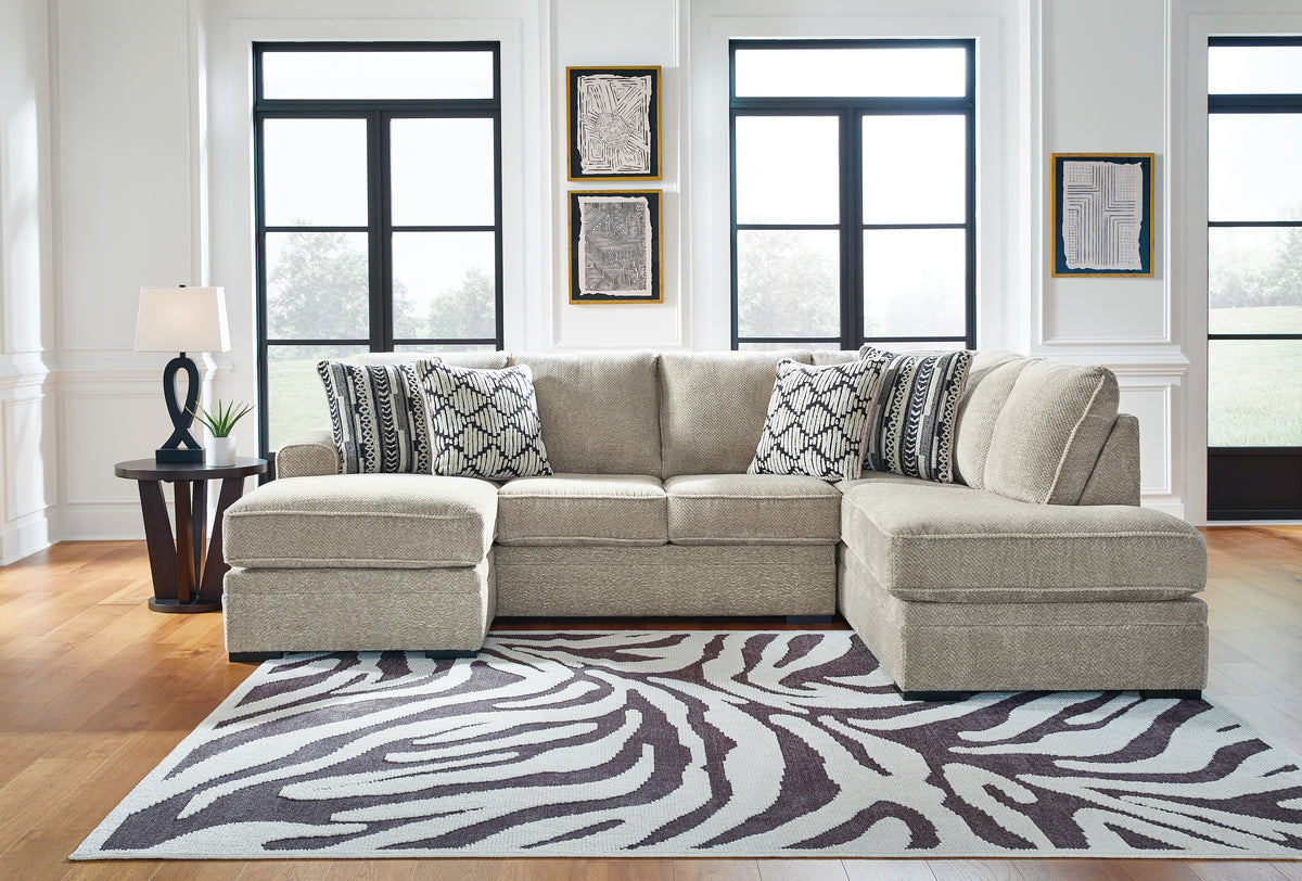 Best Deals Furniture - Ashley Furniture - Calnita 2-Piece Sectional with Chaise - LAF 2-Piece Sectional with Chaise / Sisal - 20502S1