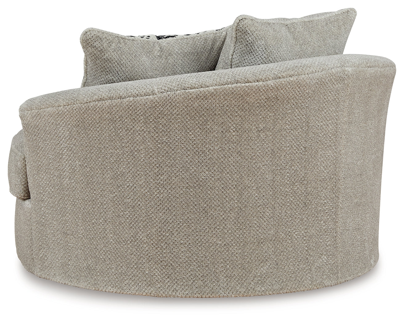Calnita Oversized Swivel Chair and Ottoman