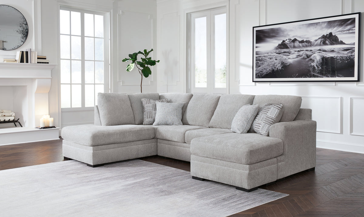Best Deals Furniture - Ashley Furniture - Gabyleigh 2-Piece Sectional with Chaise - RAF 2-Piece Sectional with Chaise / Nickel - 20904S2