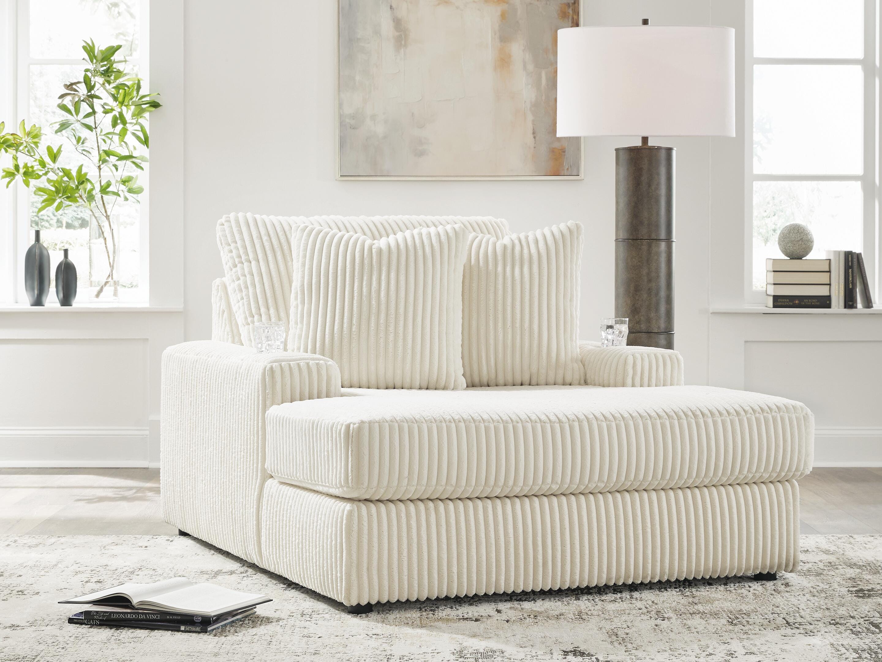 Best Deals Furniture - Ashley Furniture - Lindyn Chaise - Chaise / Ivory - 2110415
