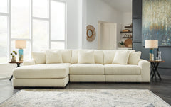 Best Deals Furniture - Ashley Furniture - Lindyn 3-Piece Sectional with Chaise - RAF 3-Piece Sectional with Chaise / Fog - 21105S9