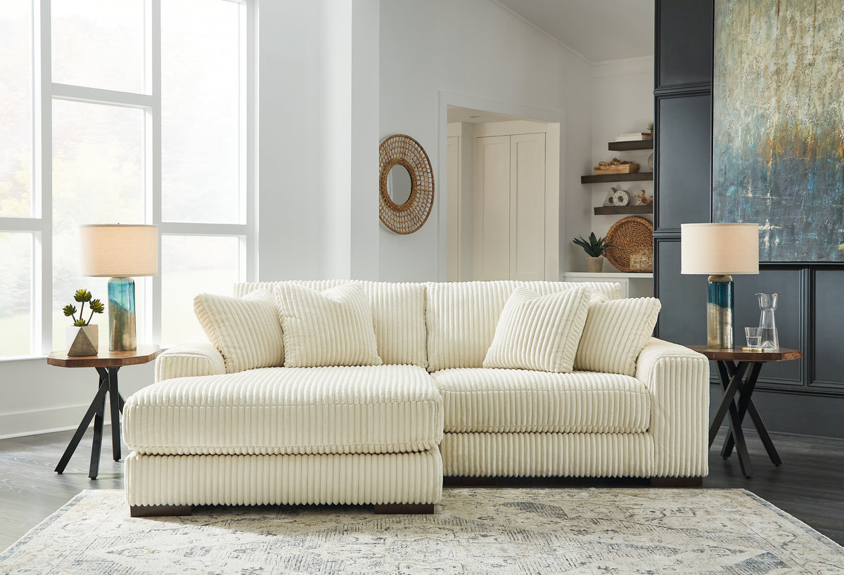 Best Deals Furniture - Ashley Furniture - Lindyn 2-Piece Sectional with Chaise - RAF 2-Piece Sectional with Chaise / Fog - 21105S3